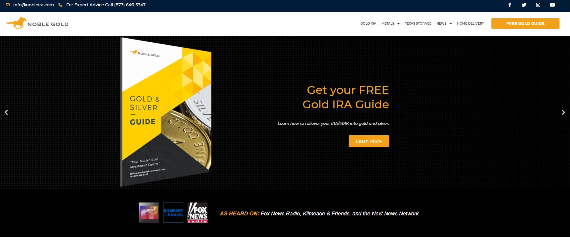 Nobel Gold website